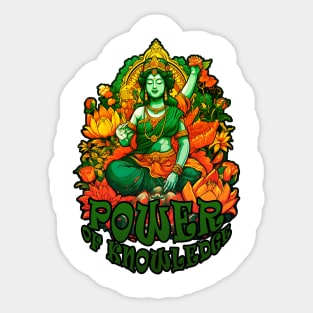 Sarasvati - The Goddess of Knowledge and Wisdom Sticker